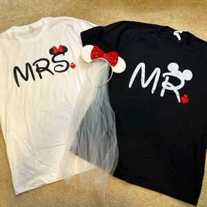Mr. and Mrs. Mickey shirts for Disney!